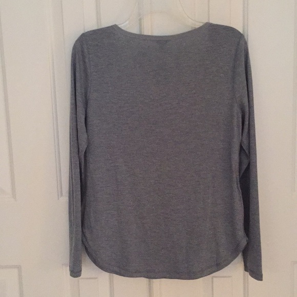 Gray Long Sleeve Shirt by Ann Taylor - Picture 7 of 9